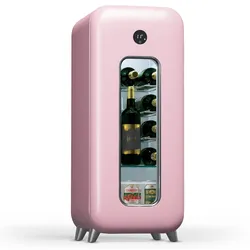 Shirley 15 Uno Weinkühlschrank 15 Flaschen 5 - 20 °C Touch Retro Pink 15 Flaschen 1 Kühlzone