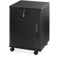 TUKAILAI Aktenschrank 40x40x57 cm Schwarz