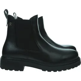 Tommy Hilfiger TH LEATHER CLEATED CHELS Schwarz - Schwarz