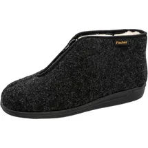 Fischer Markenschuh Hohe Hausschuhe Schwarz (Anthrazit 205) 45