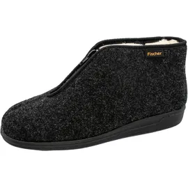 Fischer Markenschuh Hohe Hausschuhe Schwarz (Anthrazit 205) 45