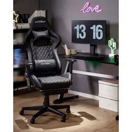Beliani VICTORY Gaming-Stuhl Schwarz