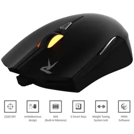 GAMDIAS Optische Gaming Maus schwarz