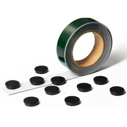 Durable Metallband magnetisch mit Magneten 5mx35 weiß Packung mit 20 Stück