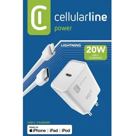 Cellular Line Cellularline USB-C Charger Kit Apple 20W White (60037) - Weiß