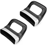 2 Stück 2-Loch-Metall-Druckpfanne, kurzer Seitengriff, Herd, Soßenherd, Topfgriff, Ersatz