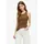 s.Oliver Geripptes Top Braun XL