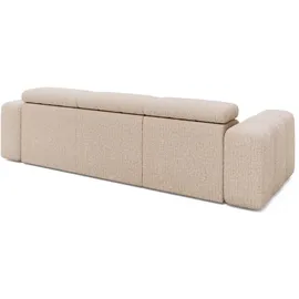 Livora Sofa 3-Sitzer Chenille 289x113x78 beige KONSTANTIN