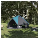 vidaXL Teepee Zelt für 6 Personen Blau/Grau