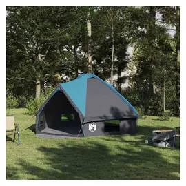vidaXL Teepee Zelt für 6 Personen Blau/Grau