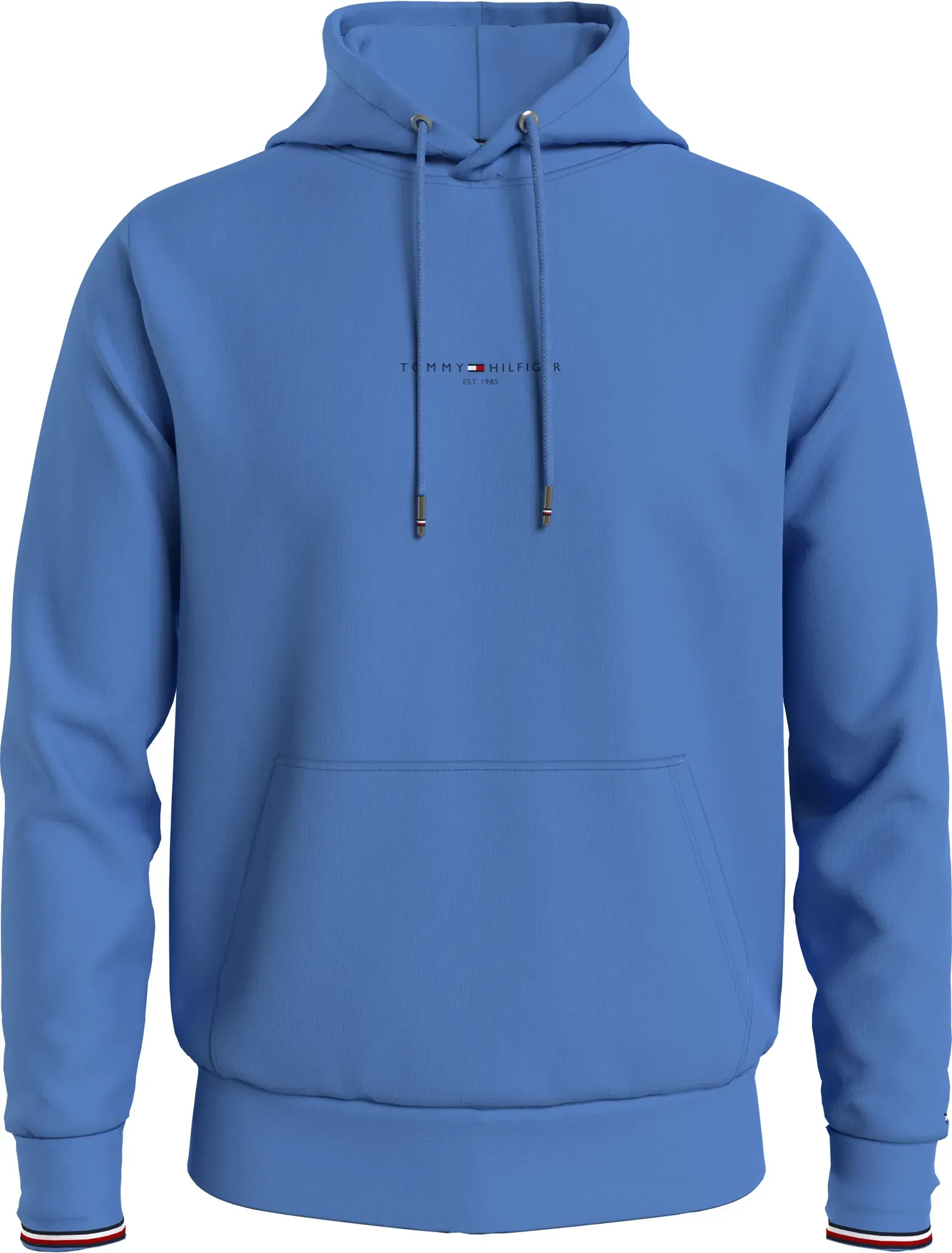 Tommy Hilfiger Hoodie »TOMMY LOGO TIPPED HOODY«, Tommy-Tape innen am Ausschnitt, Flag-Stickerei am Ärmel TOMMY HILFIGER blue spell S