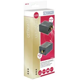 Schwaiger Audio-Adapter Analog zu Digital Audio Konverter - Schwarz
