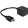 DeLock 65226 Adapter mit Ethernet 1x HDMI Stecker - 2x HDMI Buchse