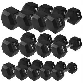 OEM HMS HEX PRO Kurzhantel 30 kg grau/silber