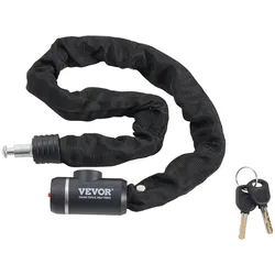 VEVOR Fahrradkettenschloss Motorrad Kettenschloss 88cm 8mm 2 Schlüsseln