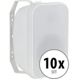 McGrey OLS-651WH Outdoor-Lautsprecher 60 Watt Weiß 10x Set