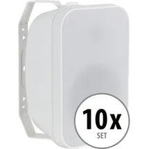 McGrey OLS-651WH Outdoor-Lautsprecher 60 Watt Weiß 10x Set