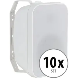 McGrey OLS-651WH Outdoor-Lautsprecher 60 Watt Weiß 10x Set