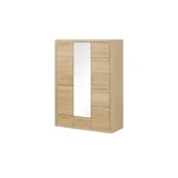 Smart Kleiderschrank Oslo 150 x 209 x 62 cm Holzfarben