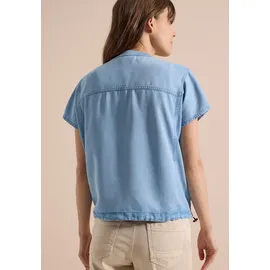 Cecil Blusentop Blouson-Optik Blau L