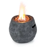 Blumfeldt Andros Gas-Feuerstelle, Feuerschale, Heizstrahler & Feuerstellen 40.000BTU/13kW Feuerstelle mit Edelstahlbrenner,