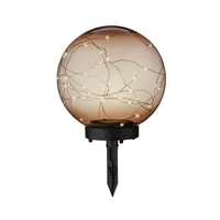 MARELIDA LED Solar Kugel Tisch Gartenleuchte mit Drahtlichterkette -