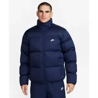 NIKE Herren Jacke M NK CLUB PUFFER JKT, Größe XXL in Blau MIDNIGHT NAVY/WHITE