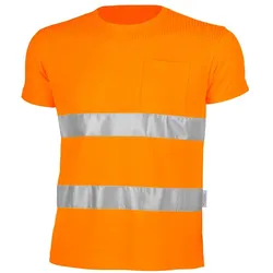 QUALITEX HIGH QUALITY WORKWEAR T-Shirt signal warnorange Damen: 56 Herren: 3XL