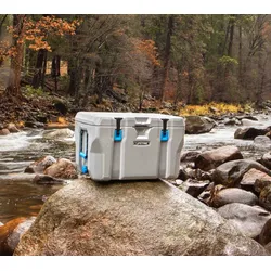 Lifetime Kunststoff Kühlbox Premium 73 L | passive Kühlbox | Grau | 47x76x47 cm