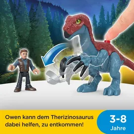 Imaginext Jurassic World Therizinosaurus & Owen Figurenset