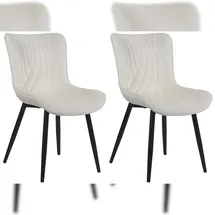 deluke KELCE Kunstleder creme 2er Set