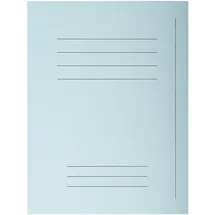 Exacompta 435006E Packung 50 Forever Aktendeckel (mit Beschriftungsfeld aus Recycling Karton 250 g, DIN A4, 21 x 29,7 cm) hellblau