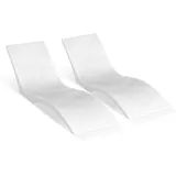 Vevor Liegestühle 2 Stk. Chaiselongue Liegestühle für den Innenbereich des Pools für Wassertiefen bis zu 12,7 cm, im Pool befestigt und auf dem Wasser schwimmend, geeignet für alle Pooltypen