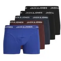 Jack & Jones Herren Boxershort JACBLACK FRIDAY TRUNKS 5er Pack Blau - Blau - Schwarz - Surf The Web 12242494 M