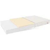 Fdm Baby Classic Schaumstoffmatratze 90 x 190 cm Latex Matratze Babymatratze Härtegrade H2/H3 (Mittelweich/Mittelhart) 8 cm Höhe Zweiseitig Abnehmbarer Bezug Waschbar