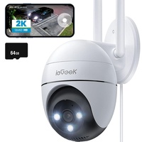 3MP WLAN Überwachungskamera Outdoor 2,4GHz CCTV IP Kamera Aussen mit Personen-/Fahrzeugerkennung