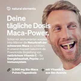 Natural Elements Bio Maca Schwarz Kapseln 180 St.