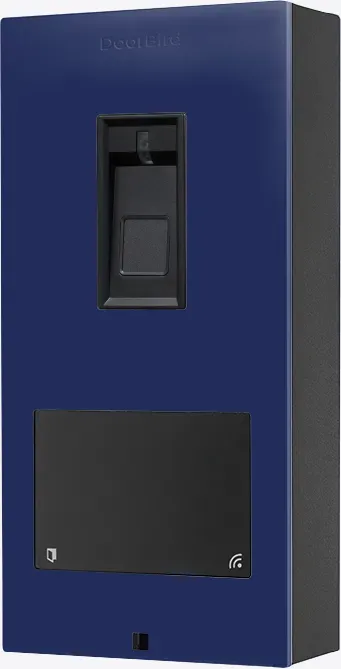 DoorBird A1122 Aufputz IP Zutrittskontrollsystem Fingerprint 50 Nachtblau, Edelstahl, pulverbeschichtet, seidenmatt