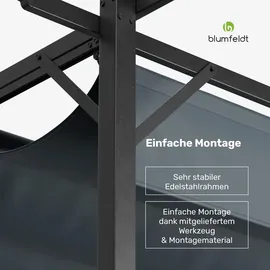 Blumfeldt Pergola 3 x 4 m Dunkelgrau
