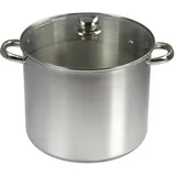 baumalu b Baumalu 342654 Fleischtopf mit Deckel, 13,5 l, Durchmesser 28 cm, Edelstahl, Rose