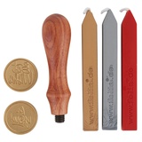 Folia Siegel-Set rot, silber, gold