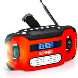 Duronic Apex Tragbar Analog Schwarz, Weiß, Rot