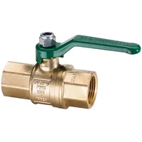 Hermann Schmidt DIN-Kugelhahn Uniwater 1" messing grüner Griff, DVGW-zugelassen Nr.1449