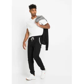 bonprix Jogginghose Regular Fit Schwarz 48/50