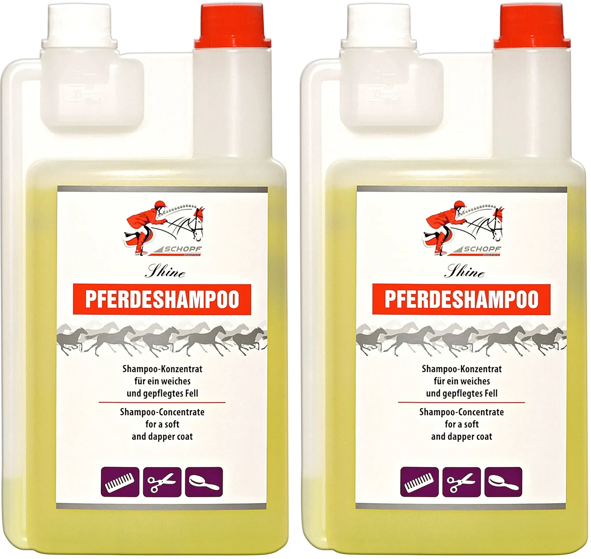 Silberkraft Sensitiv Shampoo für Pferde und Fohlen 2x500 ml