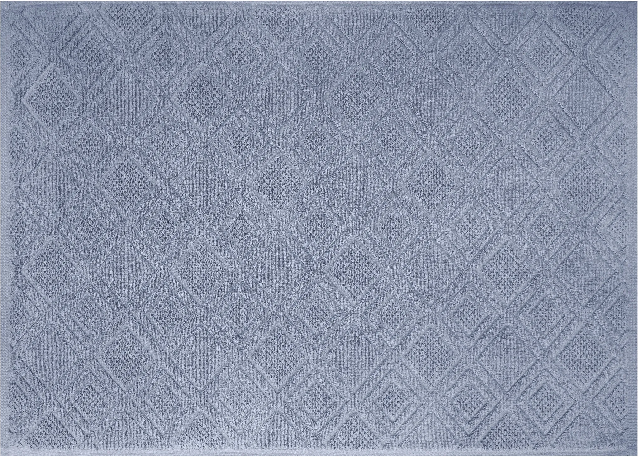 framsohn frottier Badematte »Mosaik«, beidseitig nutzbar, gemustert, hergestellt in Österreich framsohn frottier taubenblau rechteckig (67 cm x 120 cm)