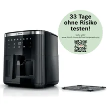 Bosch Serie 6 Heißluftfritteuse MAFS2671B Schwarz 7,2 l
