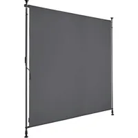 Tectake tectake® Klemmmarkise Taija mit Handkurbelschwarz