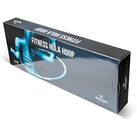 Matchu Sports Fitness Hula Hoop Reifen Gymnastikreifen 1,5 kg 100 cm Schwarz