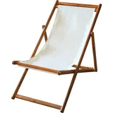 Primaster Karla Gartenliegestuhl 195 x 65 x 22 cm Beige